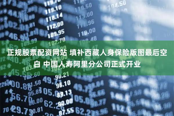 正规股票配资网站 填补西藏人身保险版图最后空白 中国人寿阿里分公司正式开业