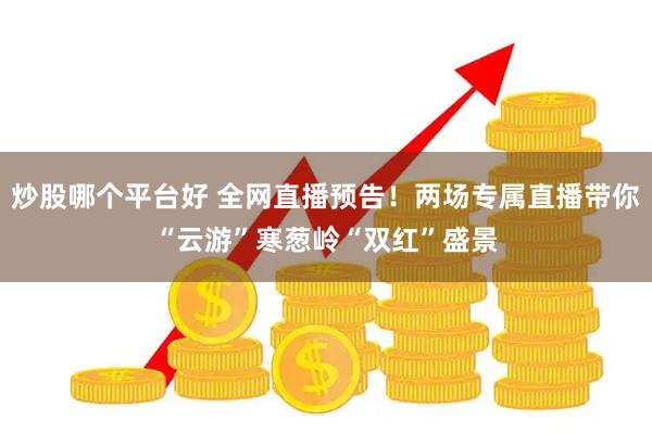 炒股哪个平台好 全网直播预告！两场专属直播带你“云游”寒葱岭“双红”盛景